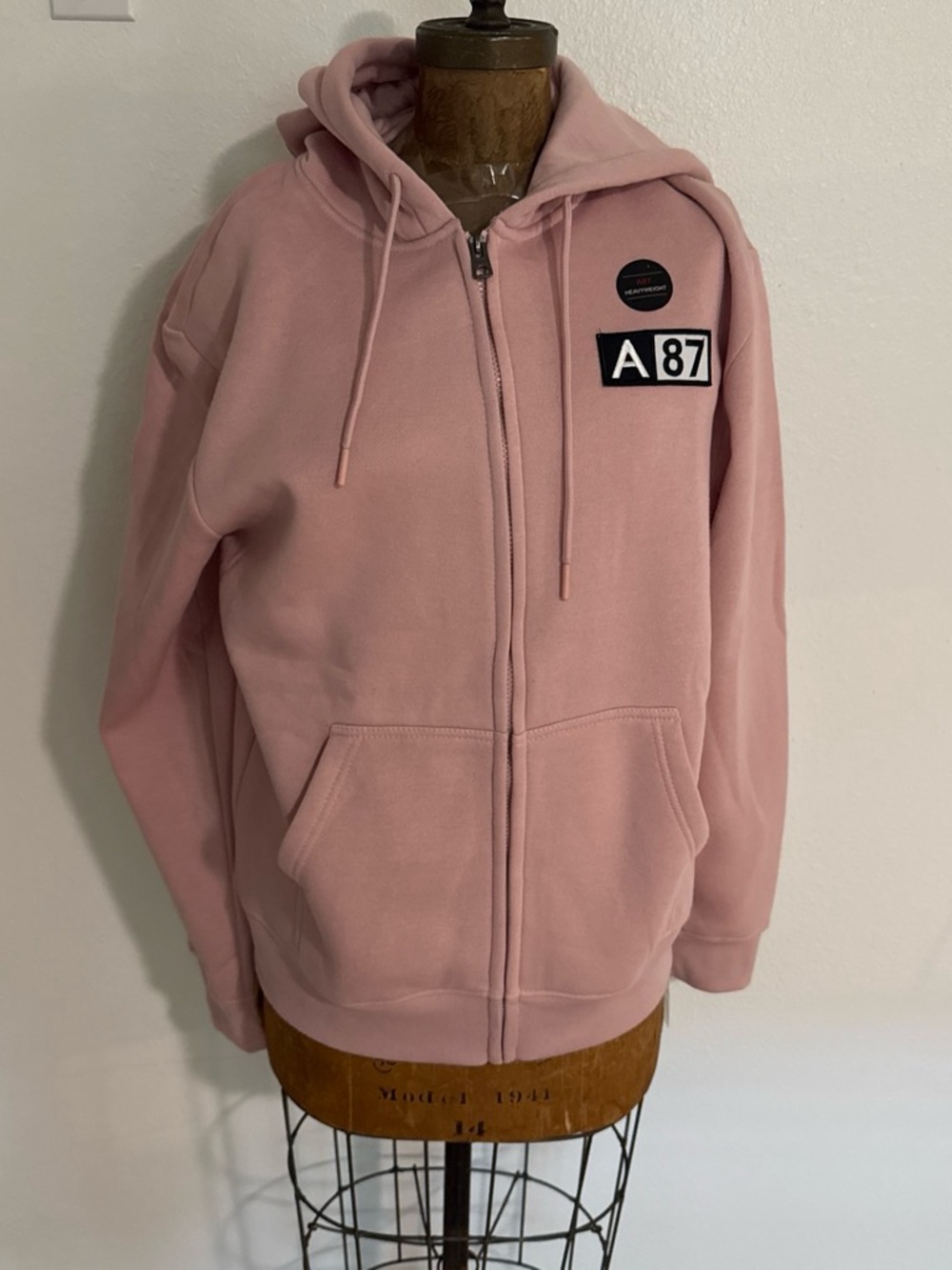 NWT Aeropostale A87 Pink Zip-Up Hoodie Size XL